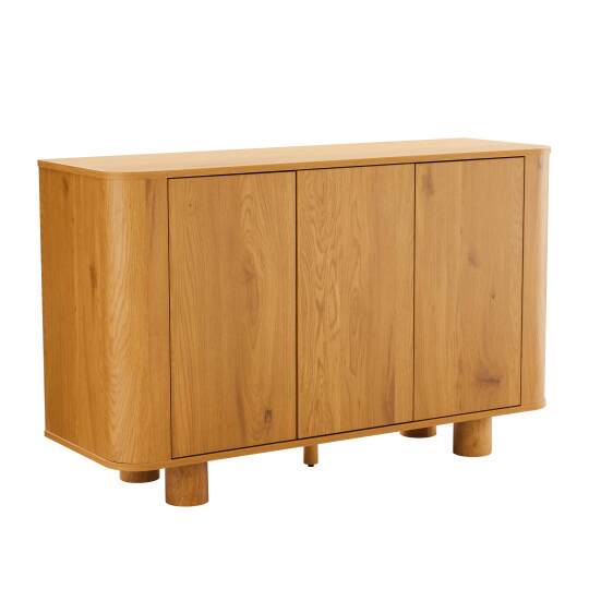 Buffet effet bois 3 portes 120 cm