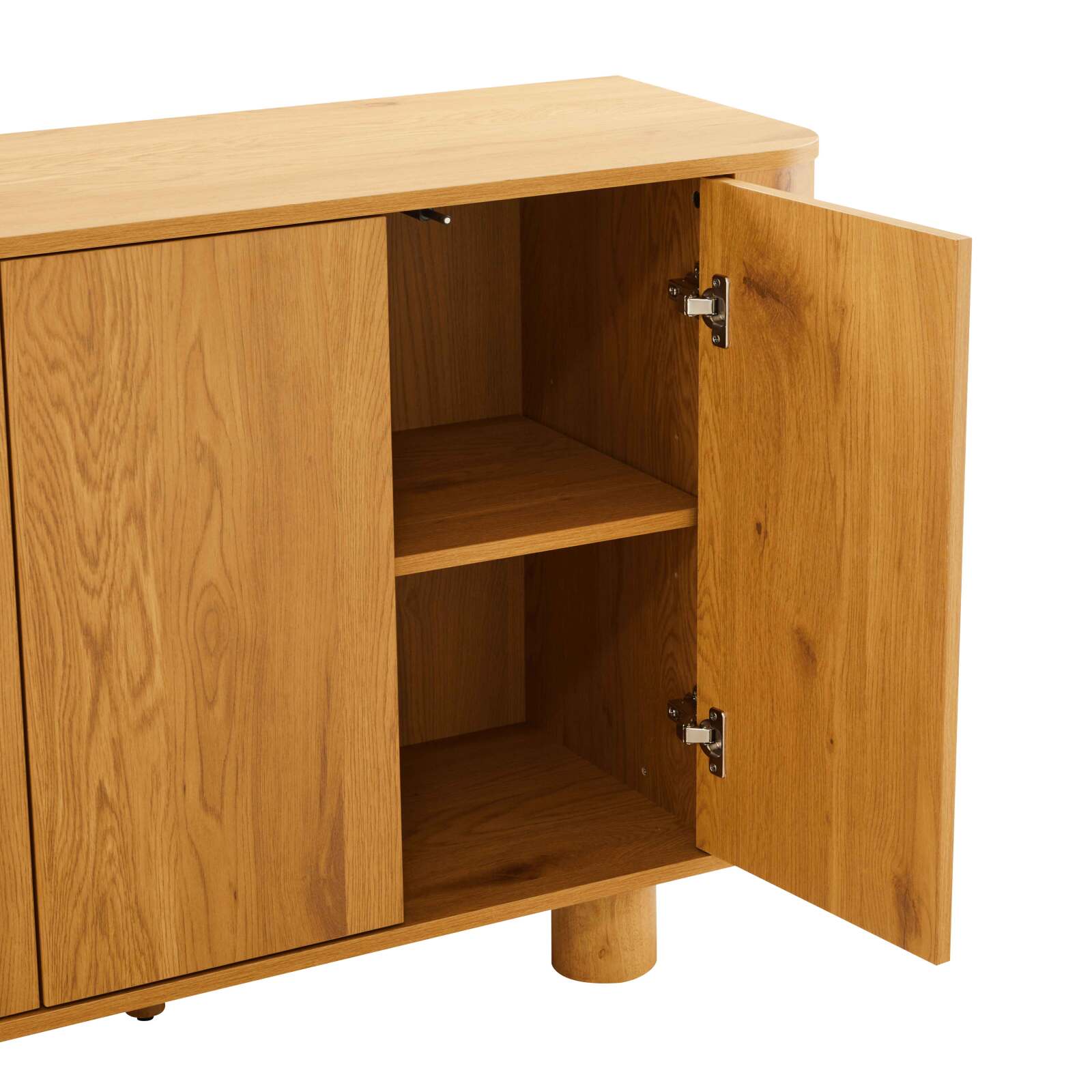 Buffet effet bois 3 portes 120 cm 