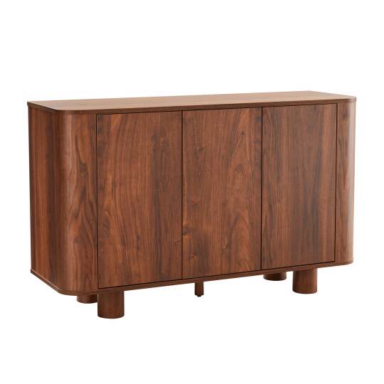 Buffet effet bois 3 portes 120 cm