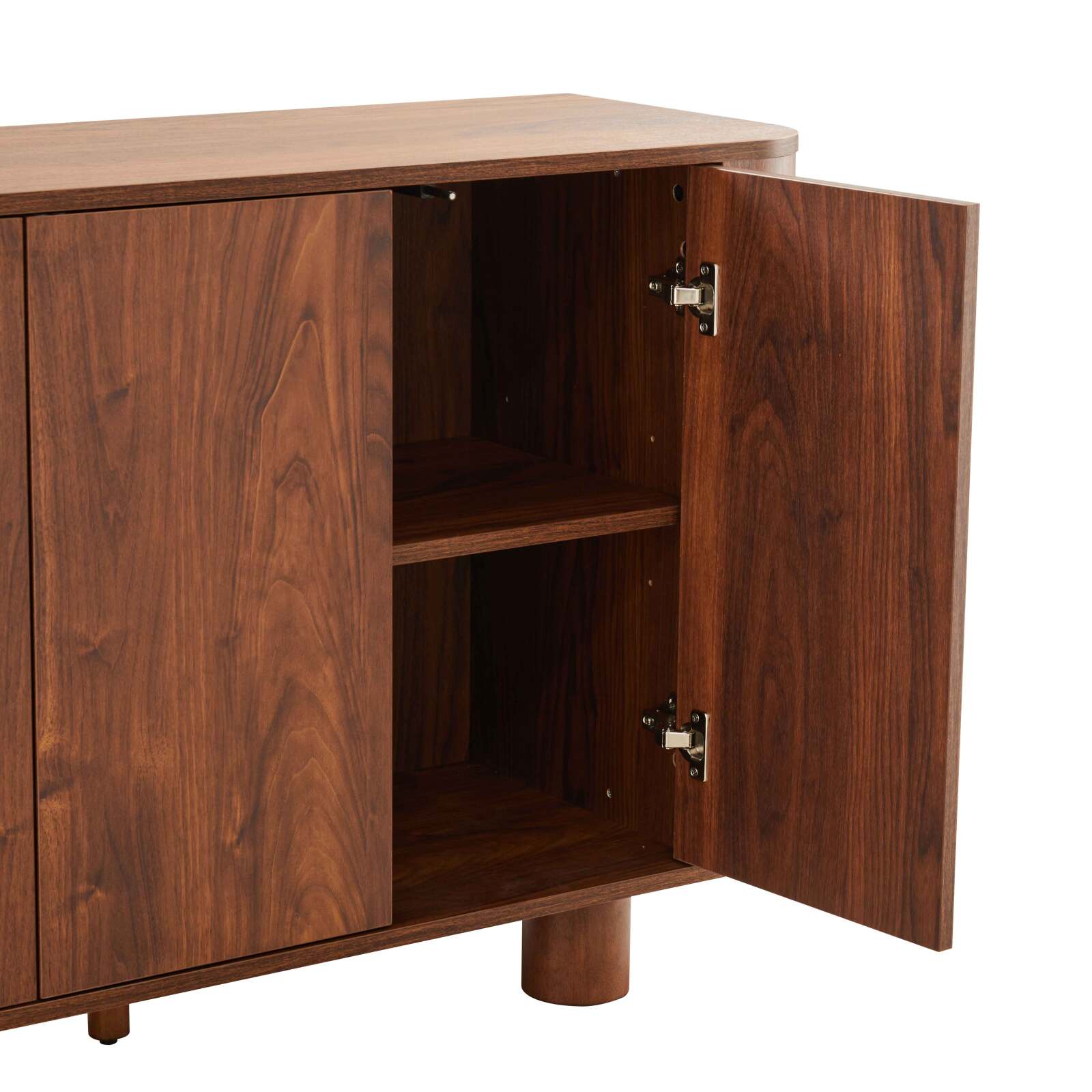 Buffet effet bois 3 portes 120 cm 