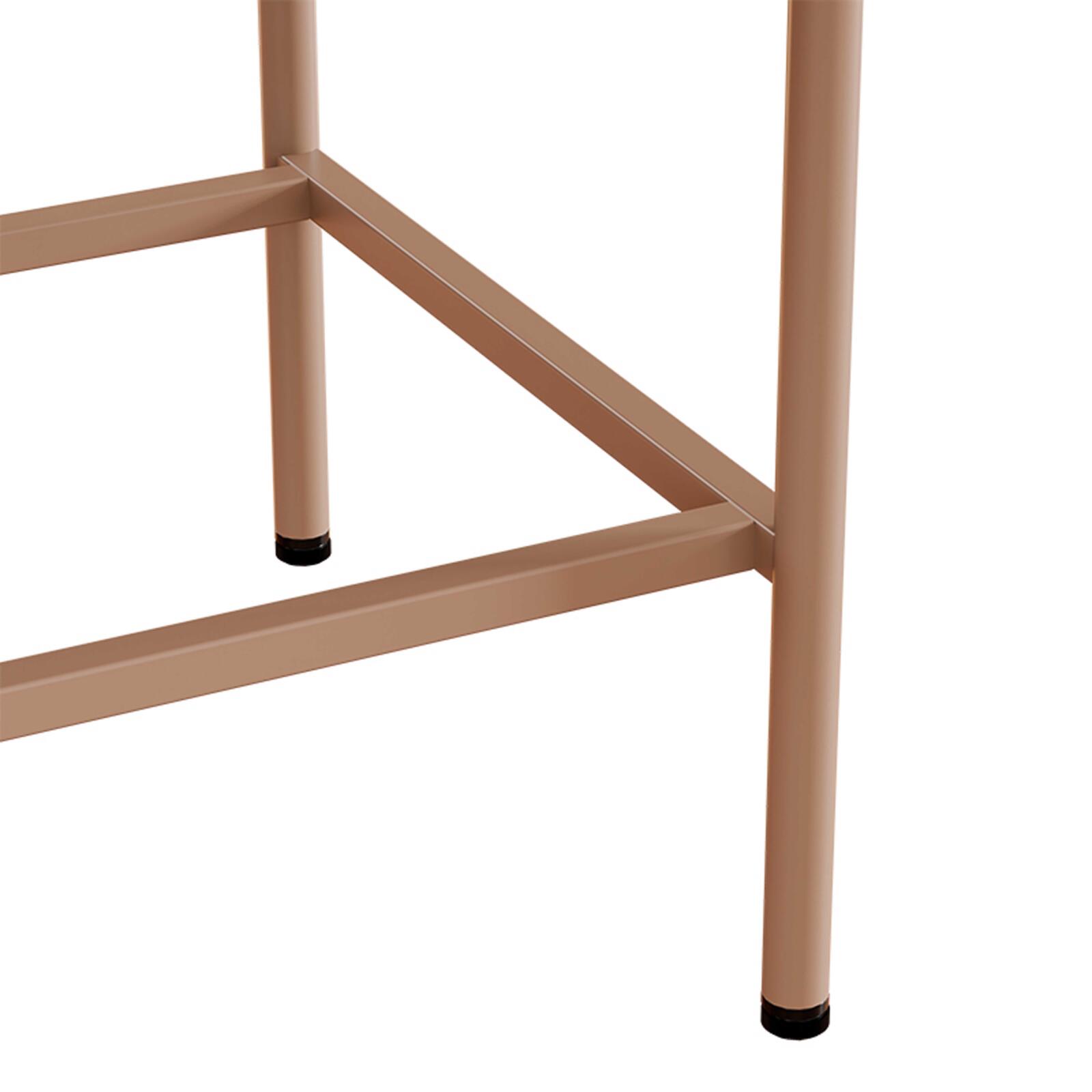 Buffet en métal et verre 2 portes 110 cm 