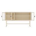 Buffet en métal et verre 3 portes 120 cm