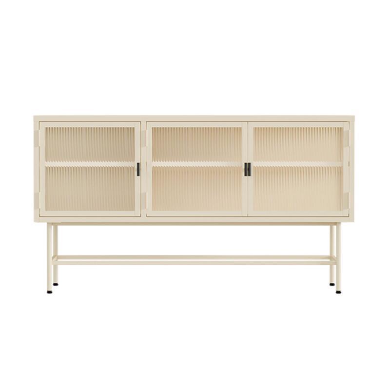 Buffet en métal et verre 3 portes 120 cm