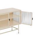 Buffet en métal et verre 3 portes 120 cm
