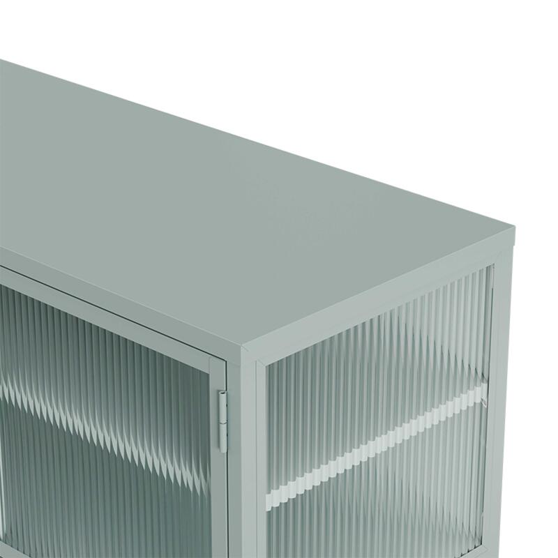 Buffet en métal et verre 3 portes 120 cm  (7/8)