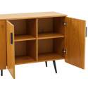 Buffet effet bois 4 portes 160 cm
