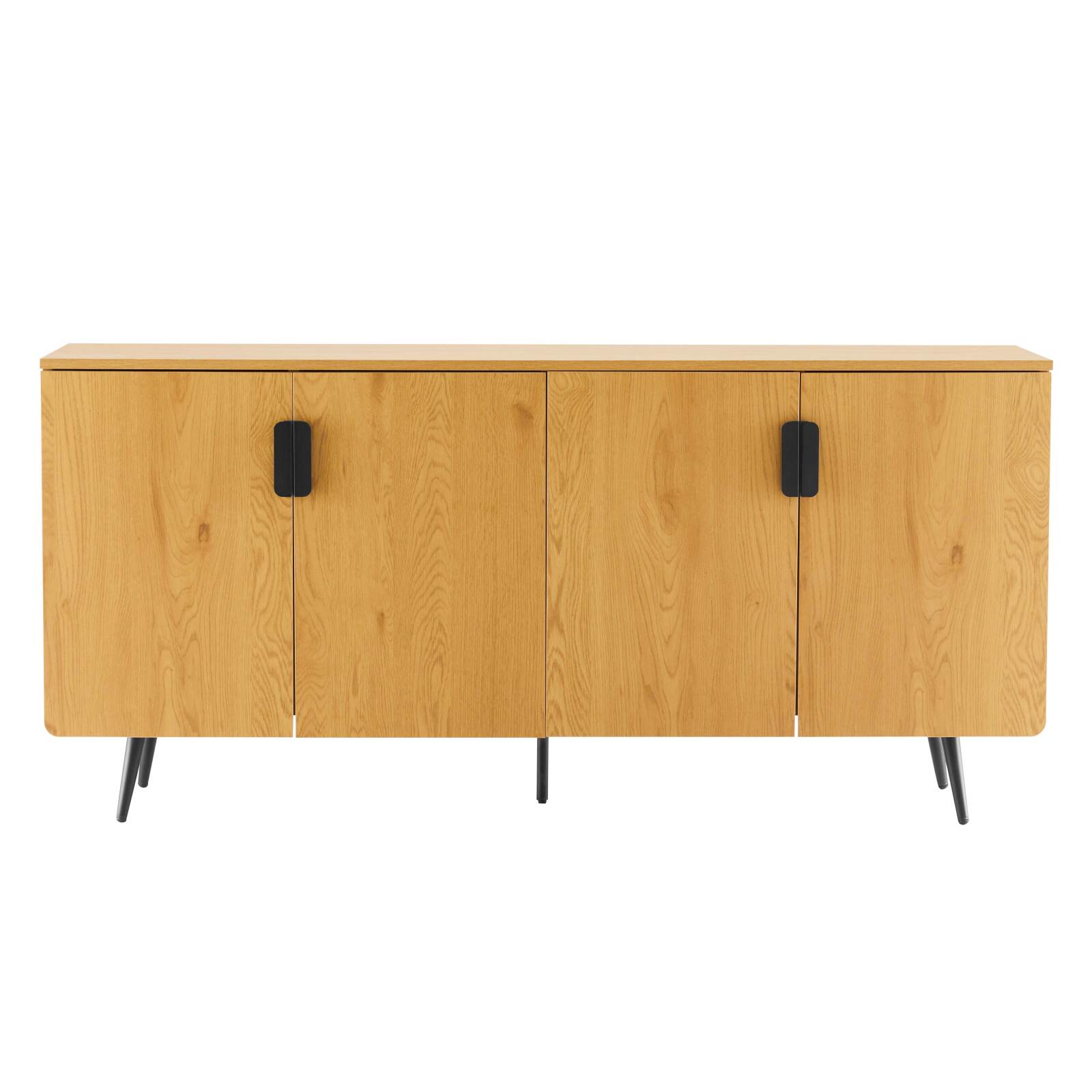 Buffet effet bois 4 portes 160 cm 