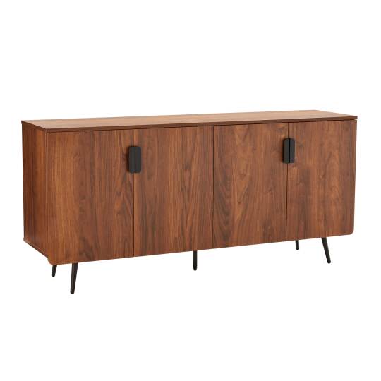 Buffet effet bois 4 portes 160 cm | Oviala