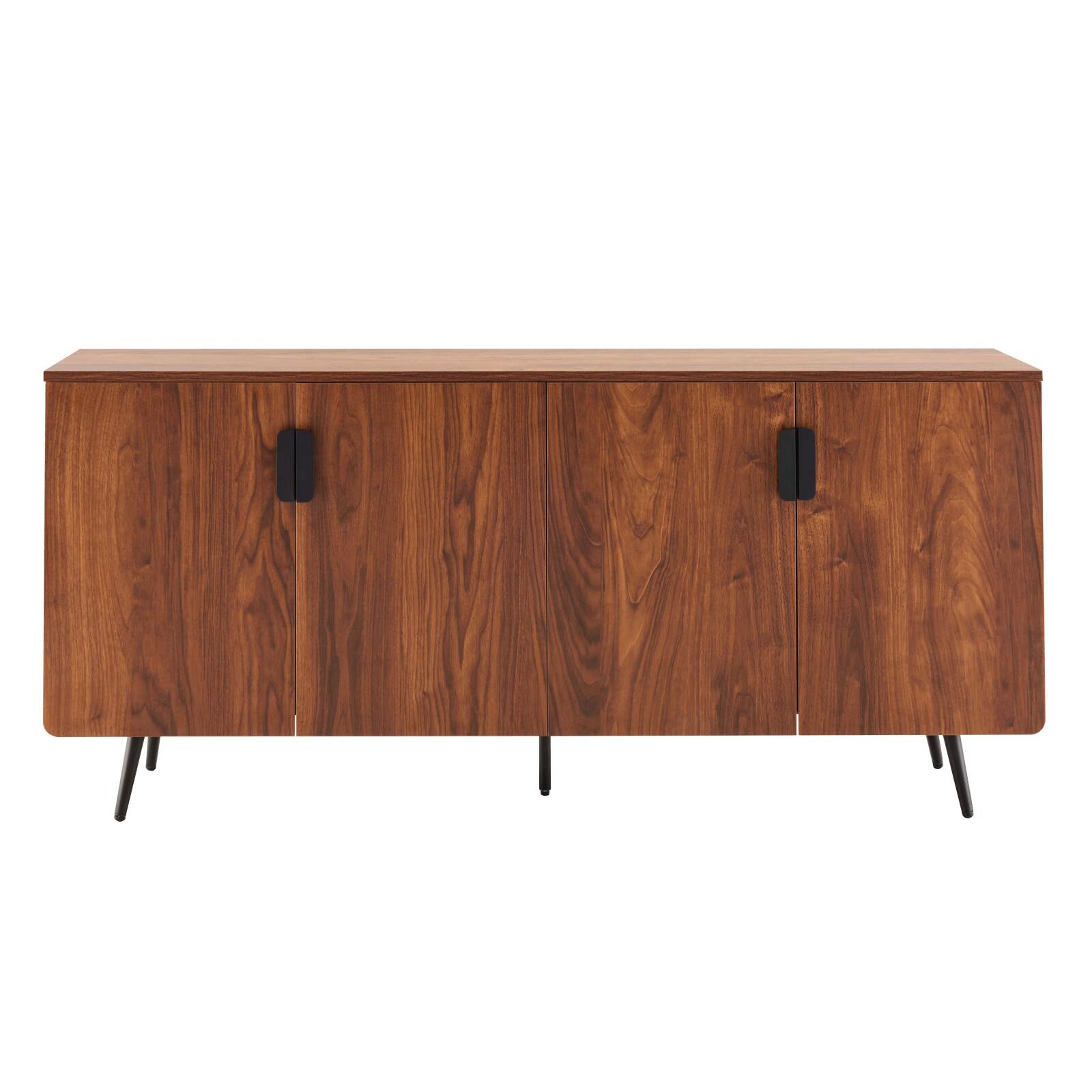 Buffet effet bois 4 portes 160 cm 