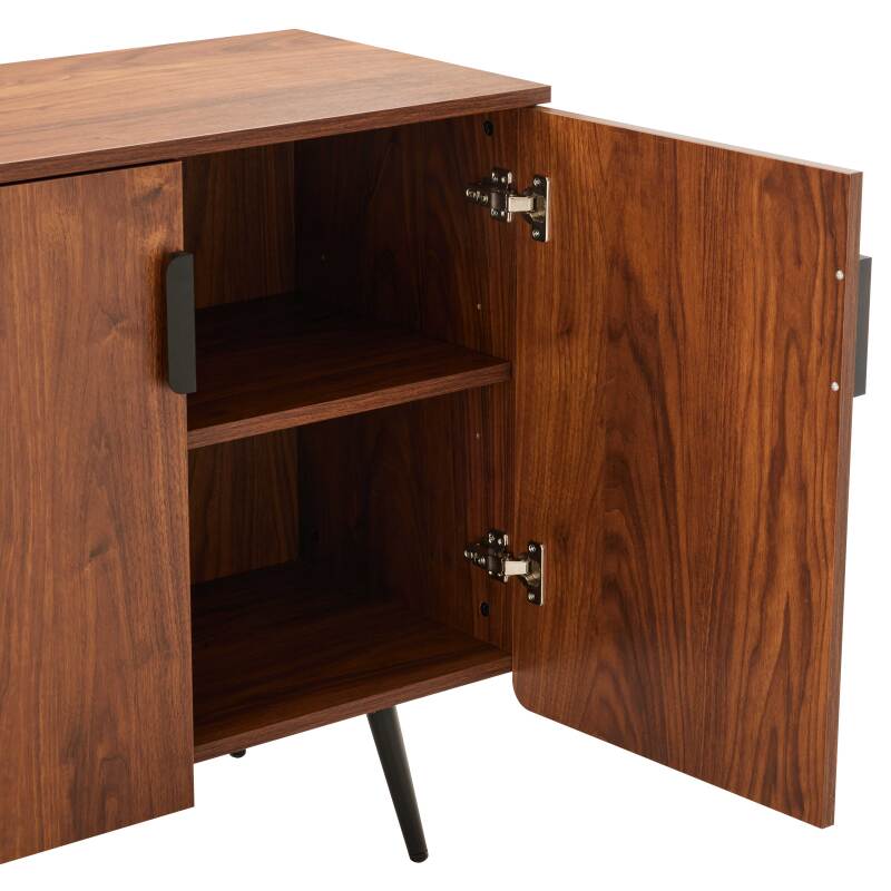 Buffet effet bois 4 portes 160 cm  (5/7)