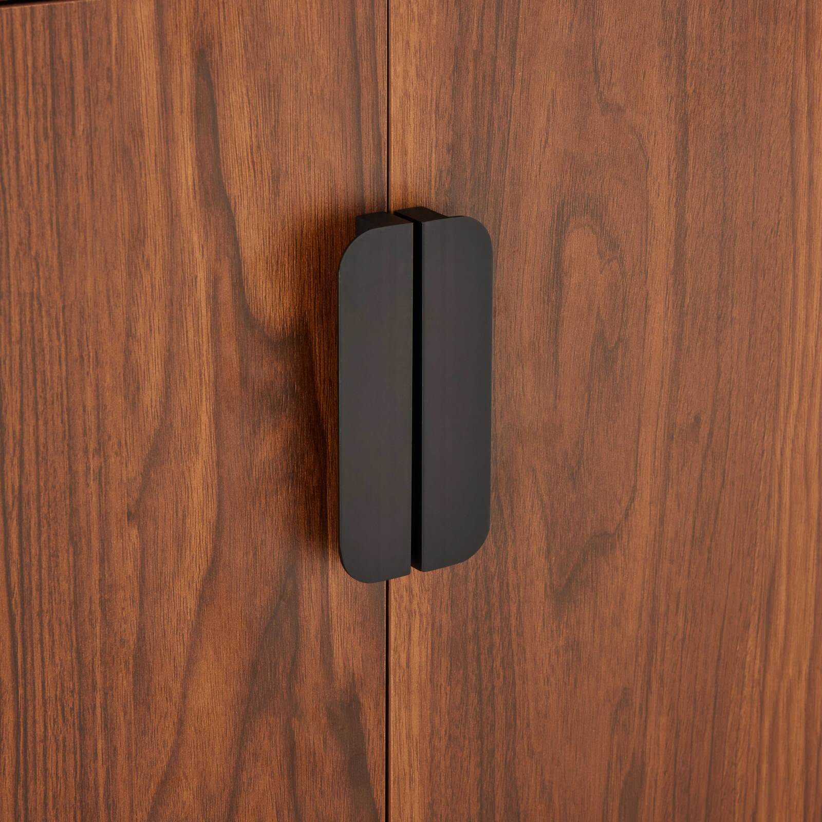 Buffet effet bois 4 portes 160 cm 