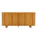Buffet effet bois 4 portes 160 cm 