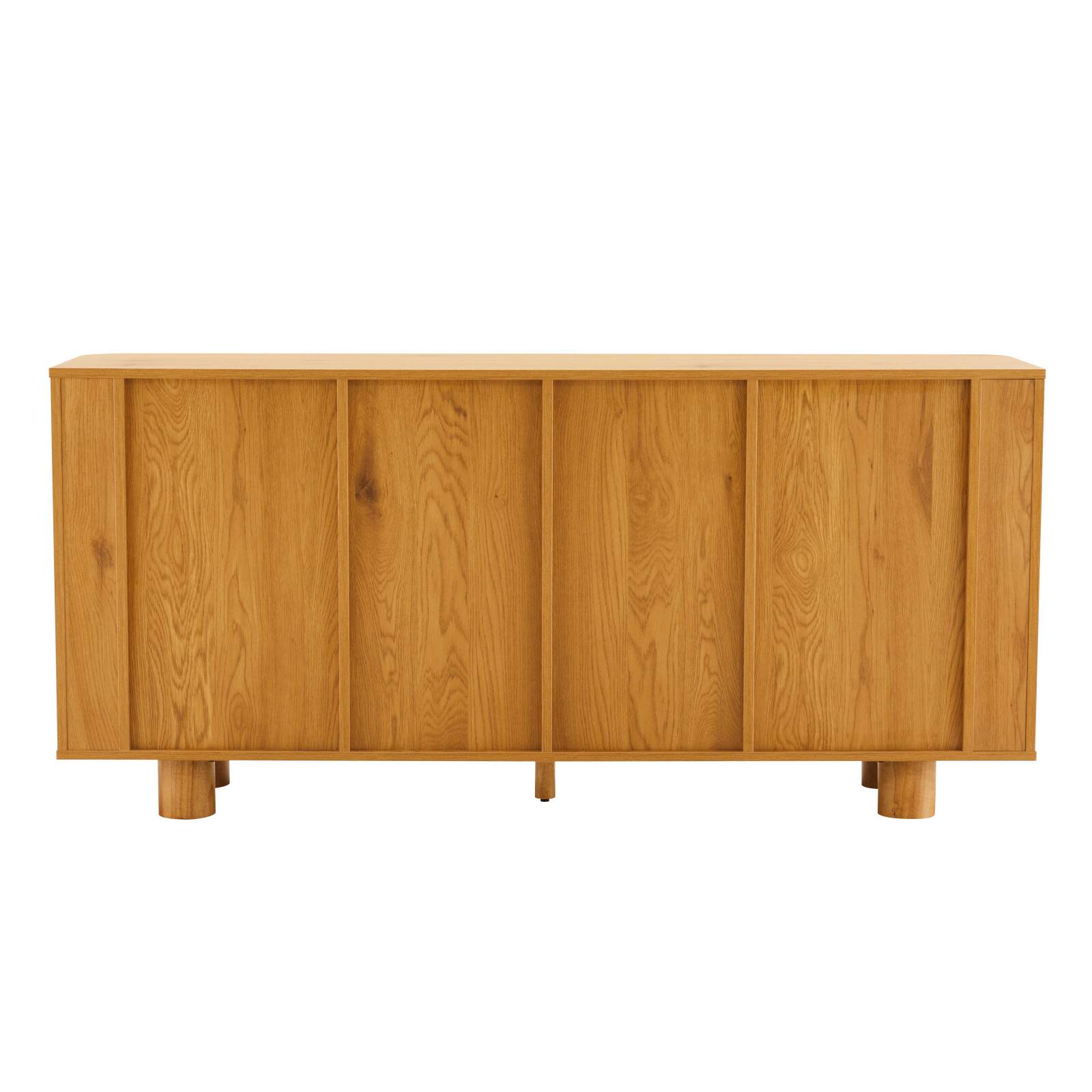 Buffet effet bois 4 portes 160 cm 