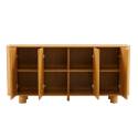Buffet effet bois 4 portes 160 cm 