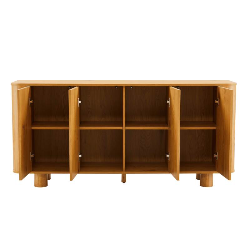 Buffet effet bois 4 portes 160 cm  (3/7)