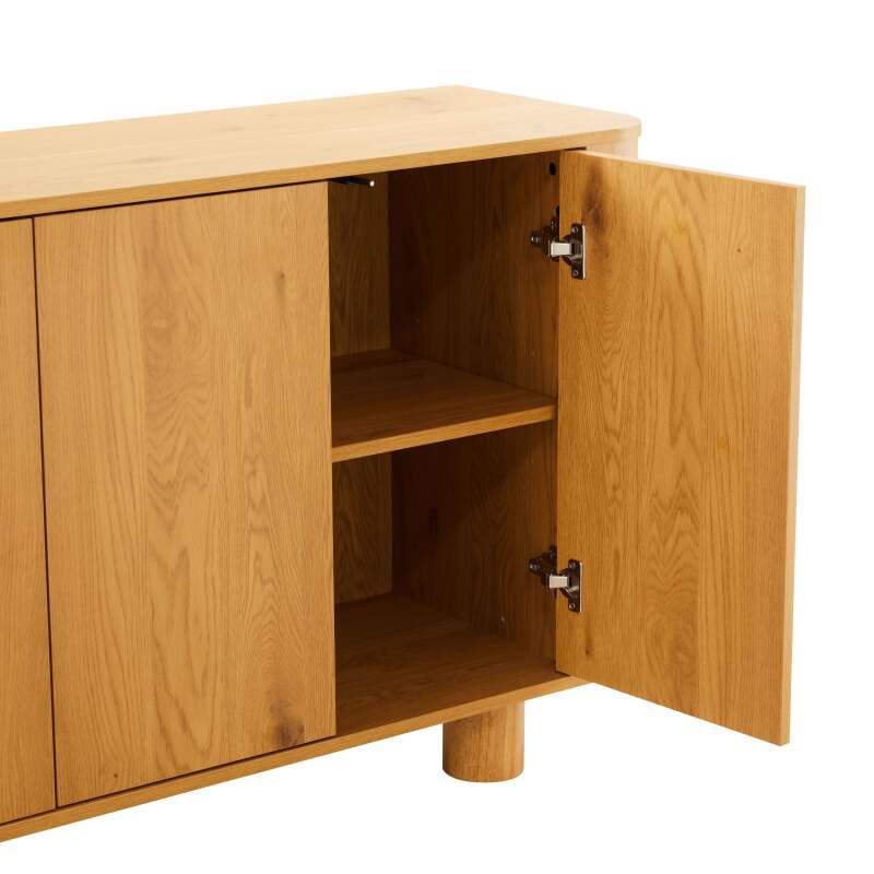 Buffet effet bois 4 portes 160 cm  (6/7)