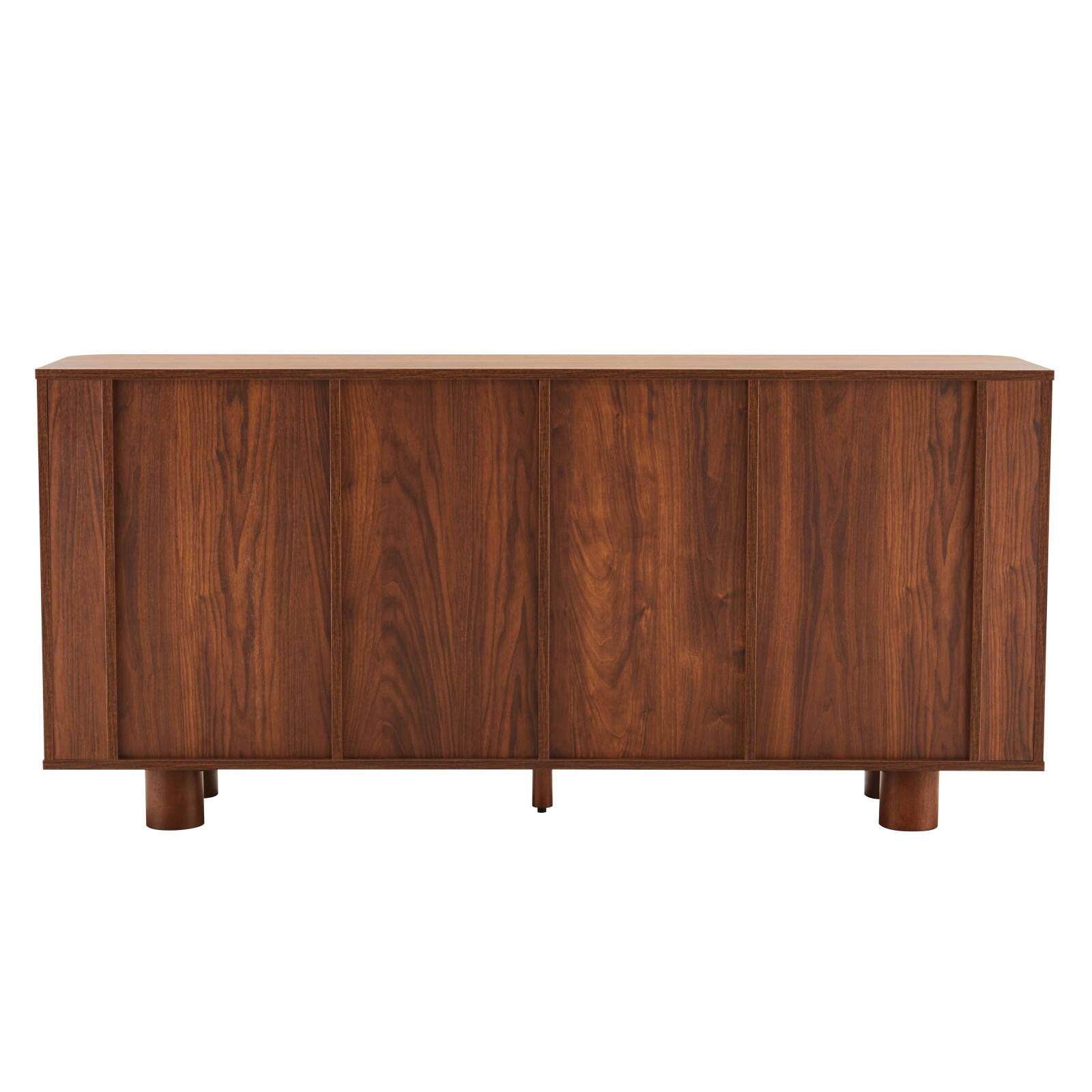 Buffet effet bois 4 portes 160 cm 