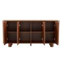 Buffet effet bois 4 portes 160 cm 