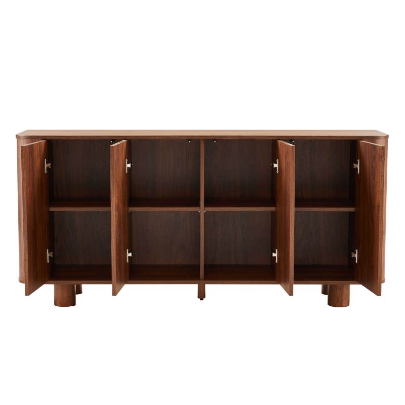 Buffet effet bois 4 portes 160 cm  (3/6)