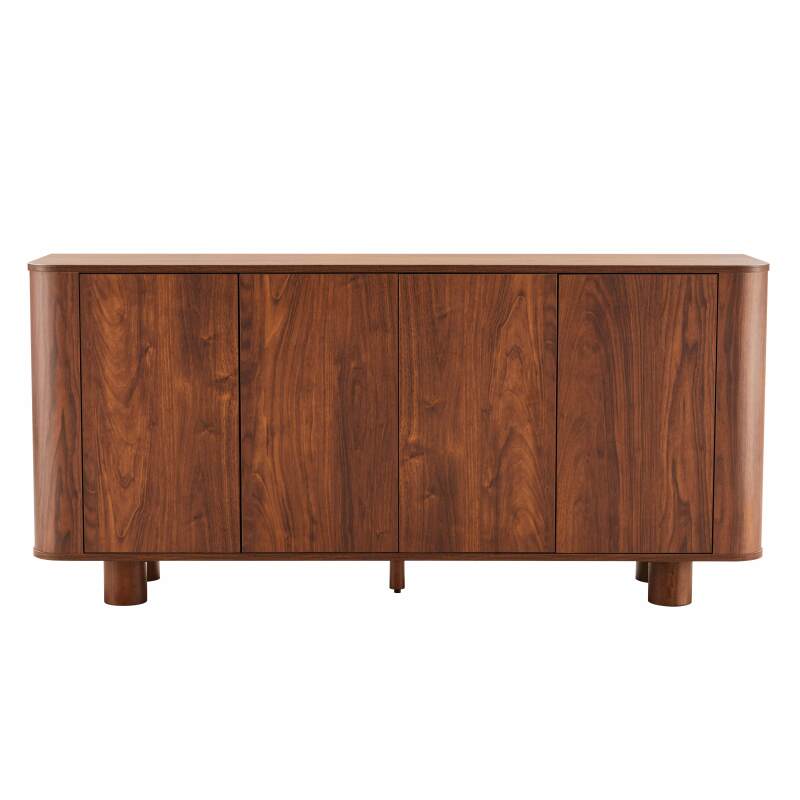 Buffet effet bois 4 portes 160 cm  (4/6)