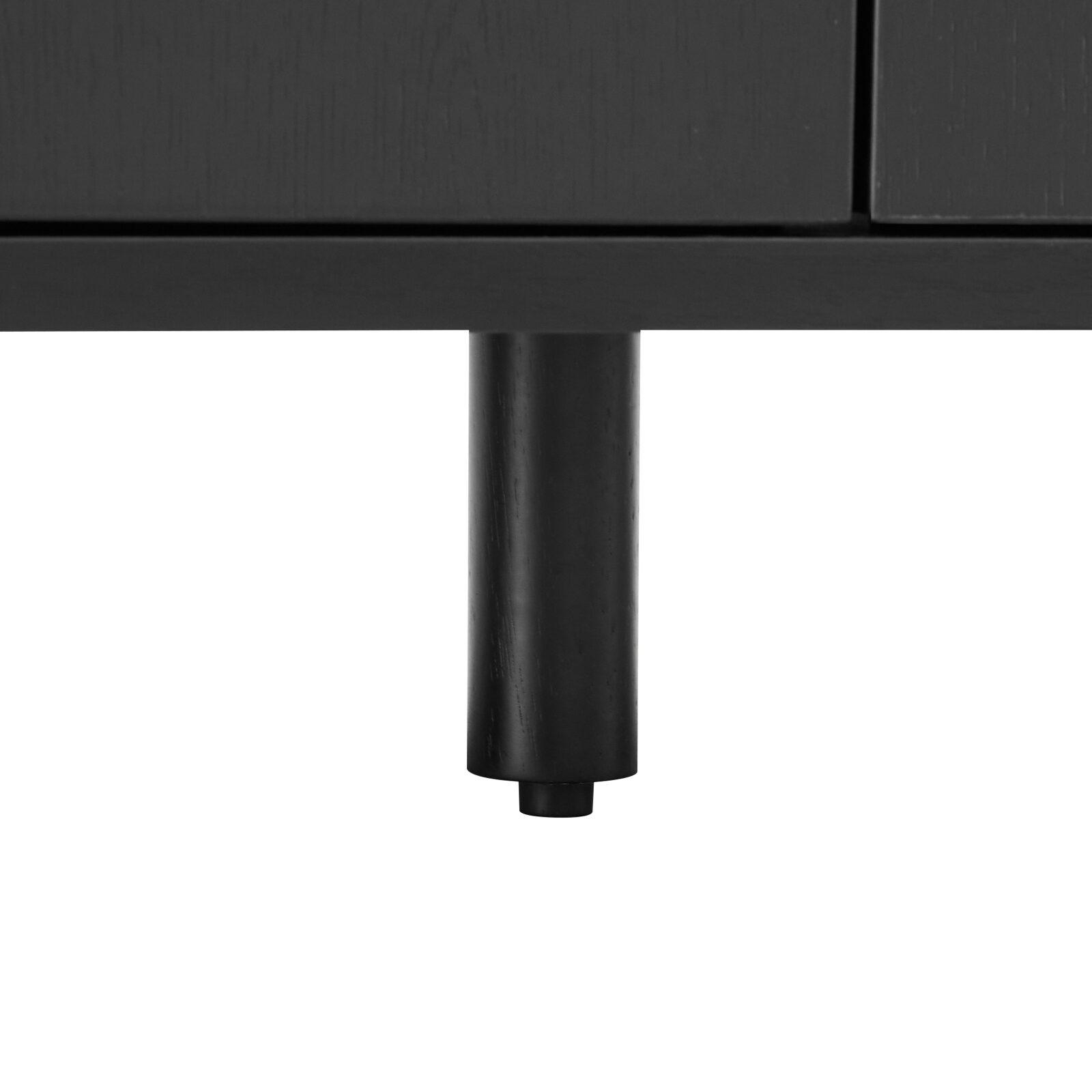 Buffet effet bois 4 portes 160 cm 