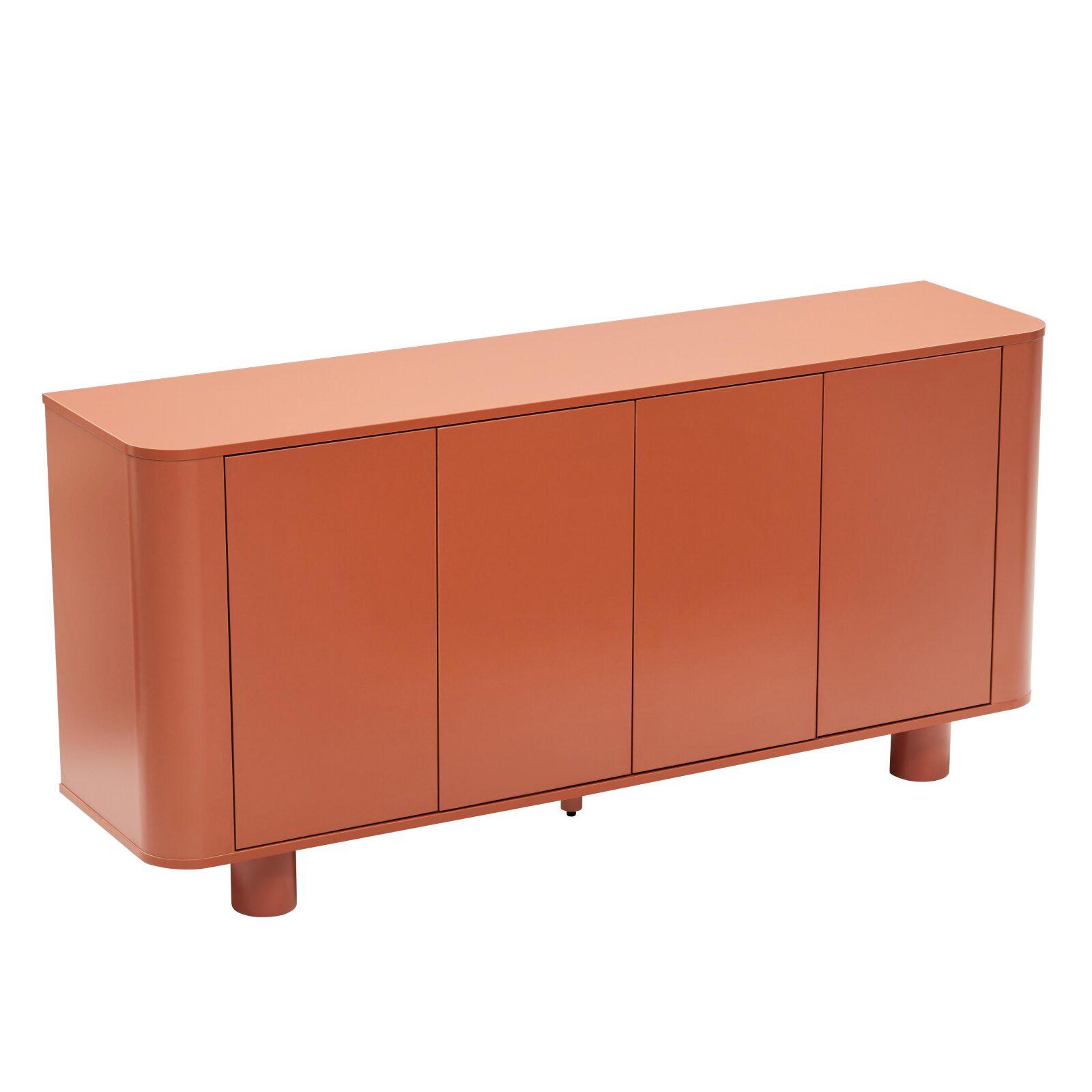 Buffet orange 4 portes 160 cm 