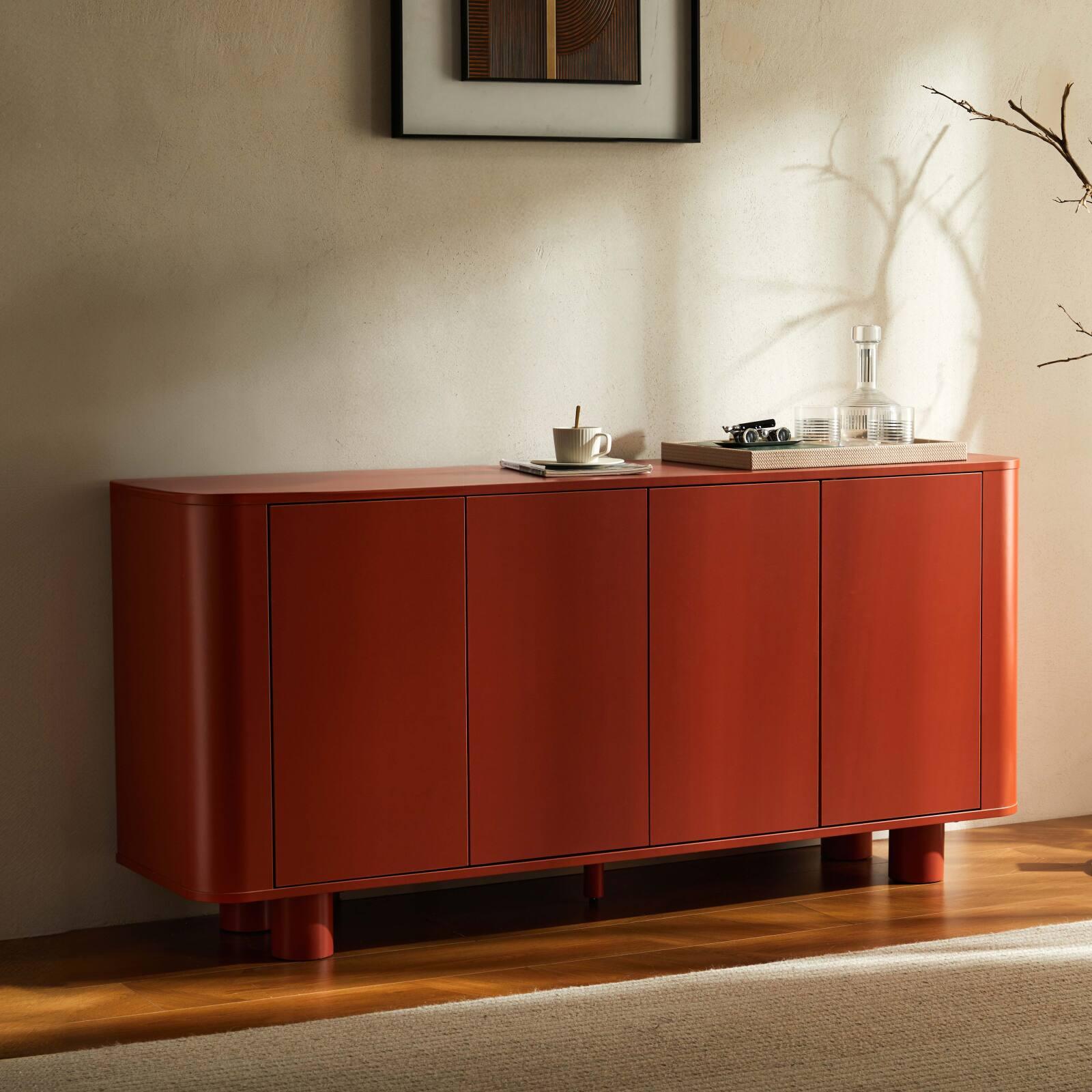 Buffet orange 4 portes 160 cm 