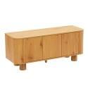 Meuble TV effet bois 120 cm style scandinave 