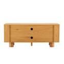 Meuble TV effet bois 120 cm style scandinave 