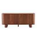 Meuble TV effet bois 120 cm style scandinave 