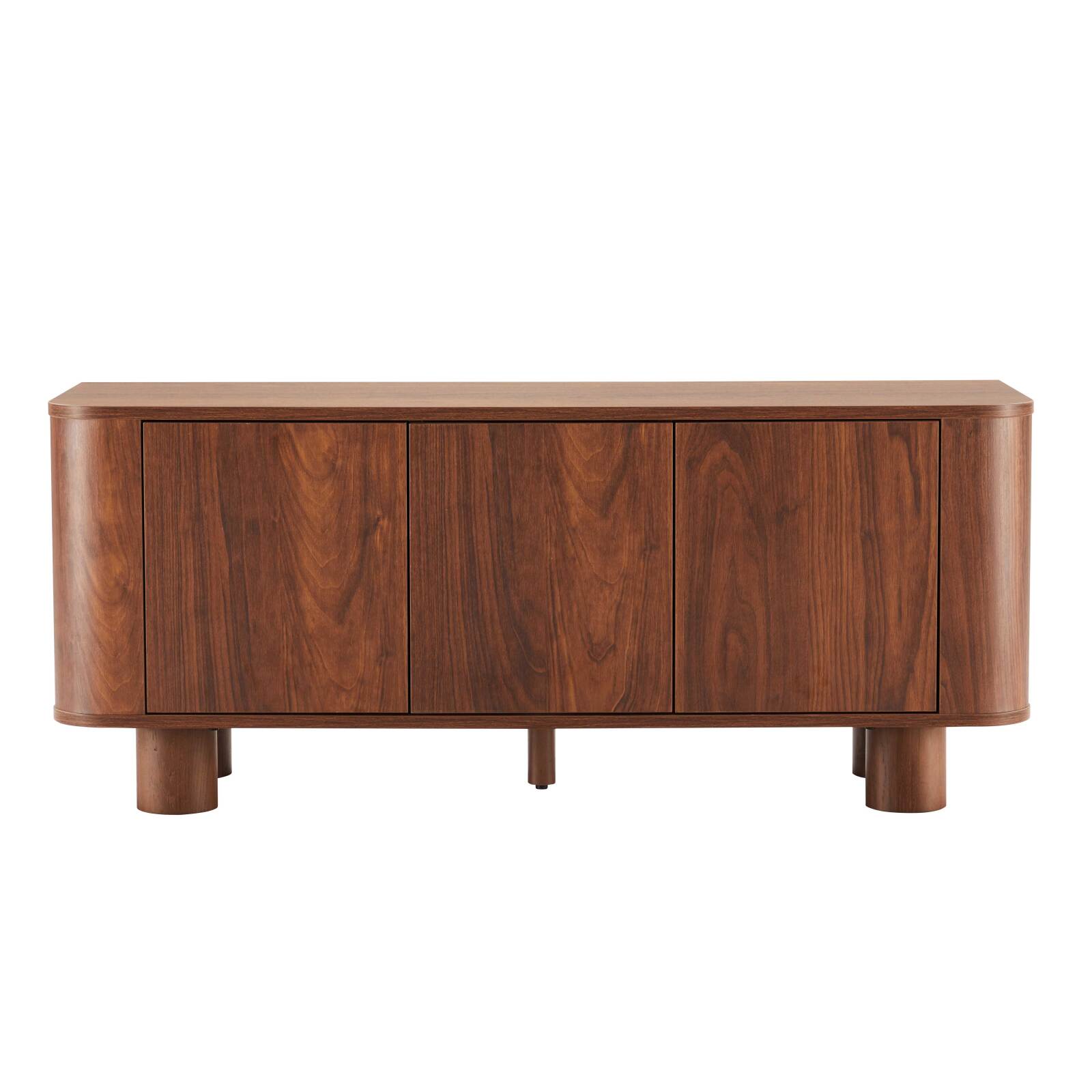 Meuble TV effet bois 120 cm style scandinave 