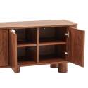 Meuble TV effet bois 120 cm style scandinave 