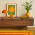 Meuble TV 160 cm effet bois industriel