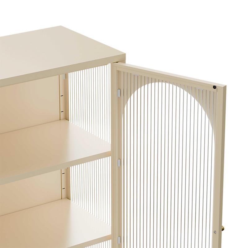 Buffet en métal et verre 2 portes 80 cm  (5/7)