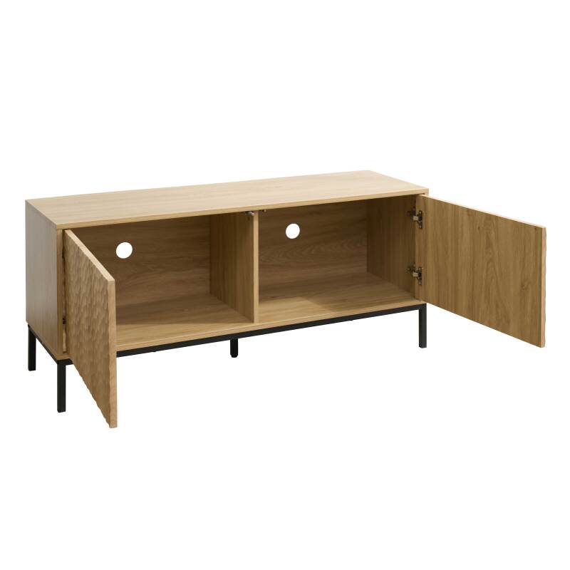 Meuble TV 120 cm effet bois (4/8)