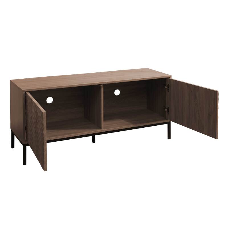 Meuble TV 120 cm effet bois (2/6)