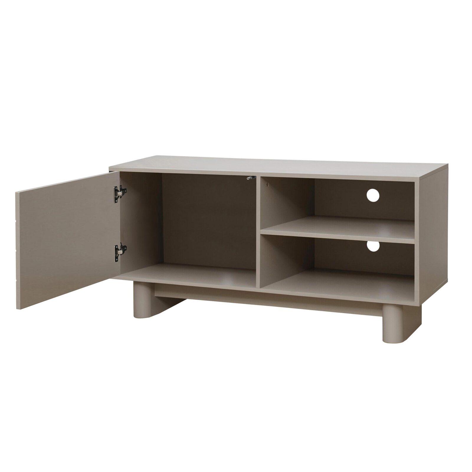 Meuble TV uni 120 cm style rétro