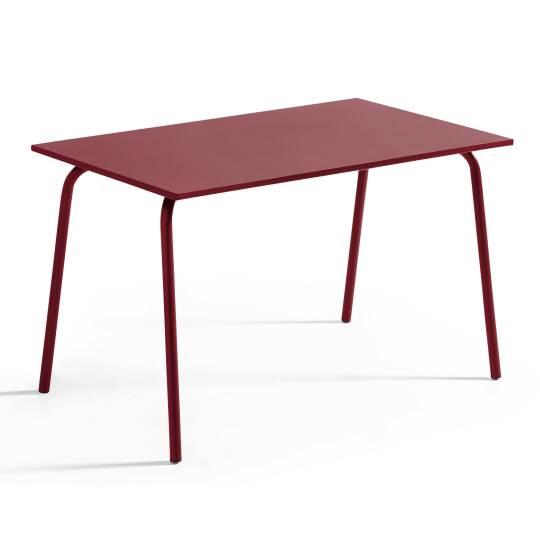 Table de jardin en métal 8 personnes 180x90 cm | Oviala
