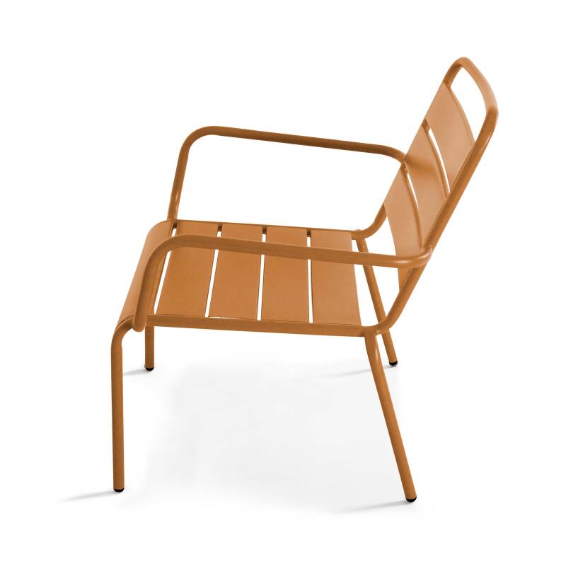 Fauteuil bas de jardin en métal (4/5)