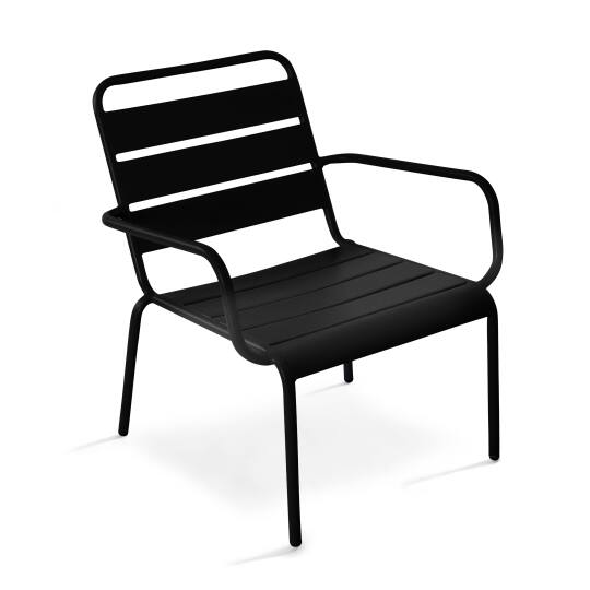 Fauteuil bas de jardin en métal
