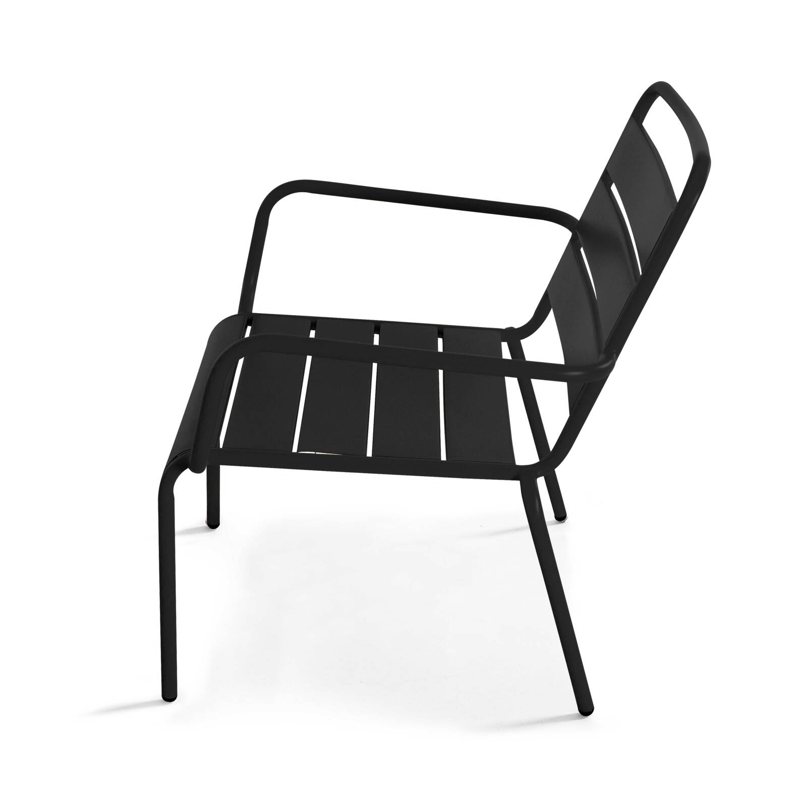 Fauteuil bas de jardin en métal