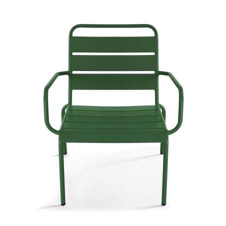 Fauteuil bas de jardin en métal (2/5)