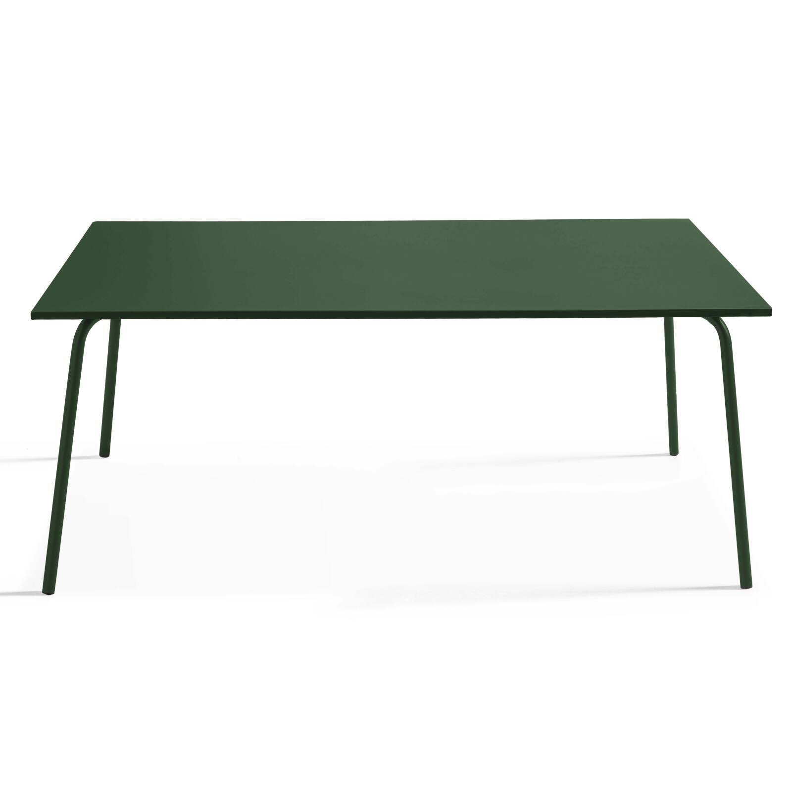 Table de jardin rectangulaire 180 x 90 cm et 8 chaises en métal