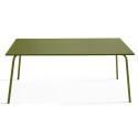 Table de jardin rectangulaire 180 x 90 cm et 8 chaises en métal