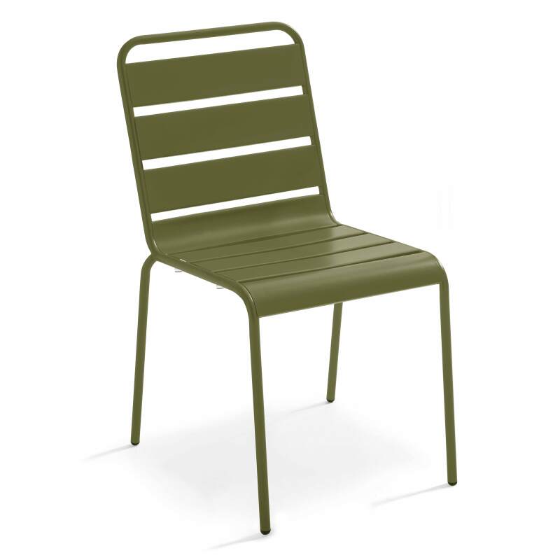 Table de jardin rectangulaire 180 x 90 cm et 8 chaises en métal