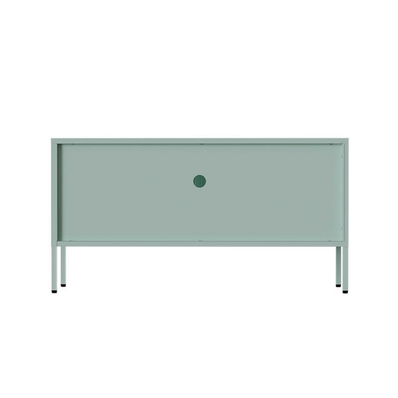 Meuble TV 115 cm en métal style moderne