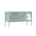 Meuble TV 115 cm en métal style moderne