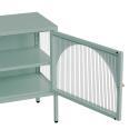 Meuble TV 115 cm en métal style moderne