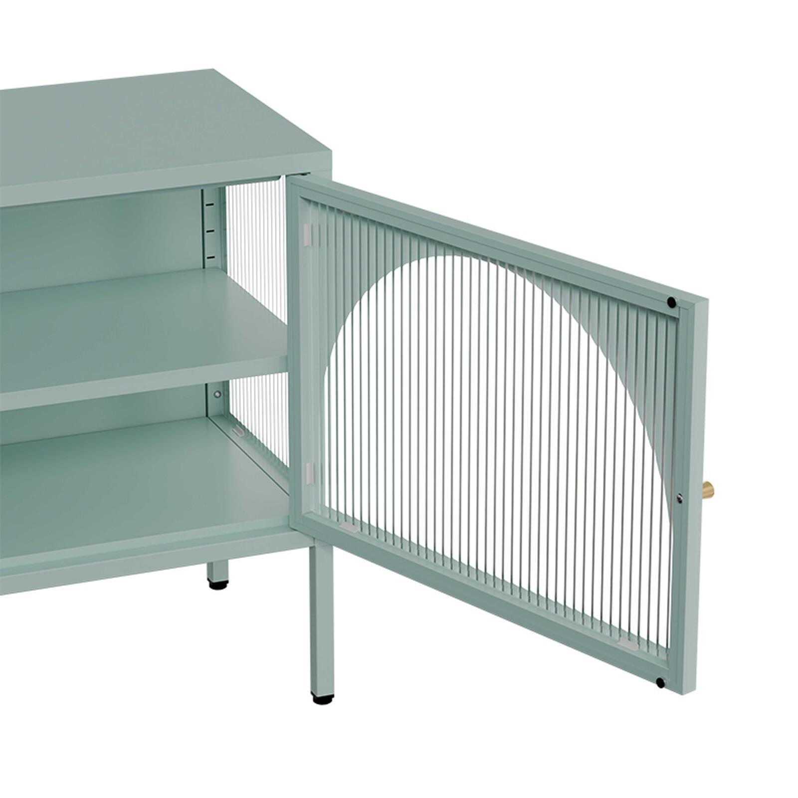 Meuble TV 115 cm en métal style moderne  