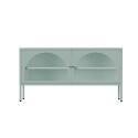Meuble TV 115 cm en métal style moderne